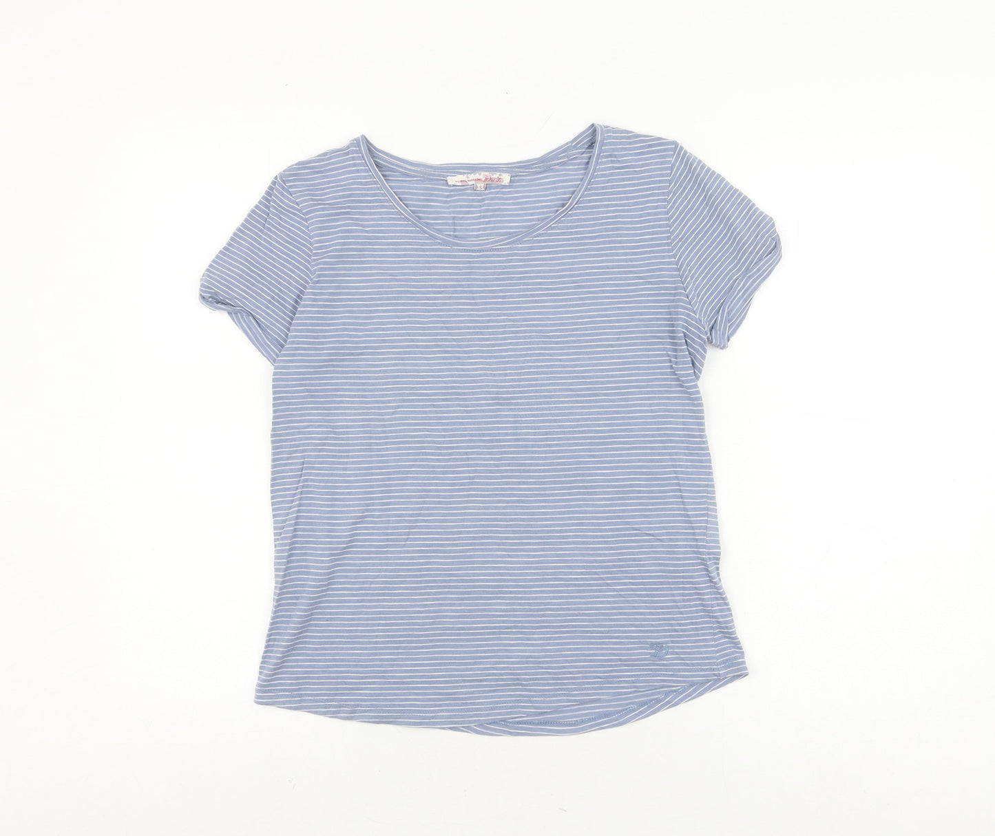 Tom Tailor Women's Blue Striped T-Shirt, Size S
