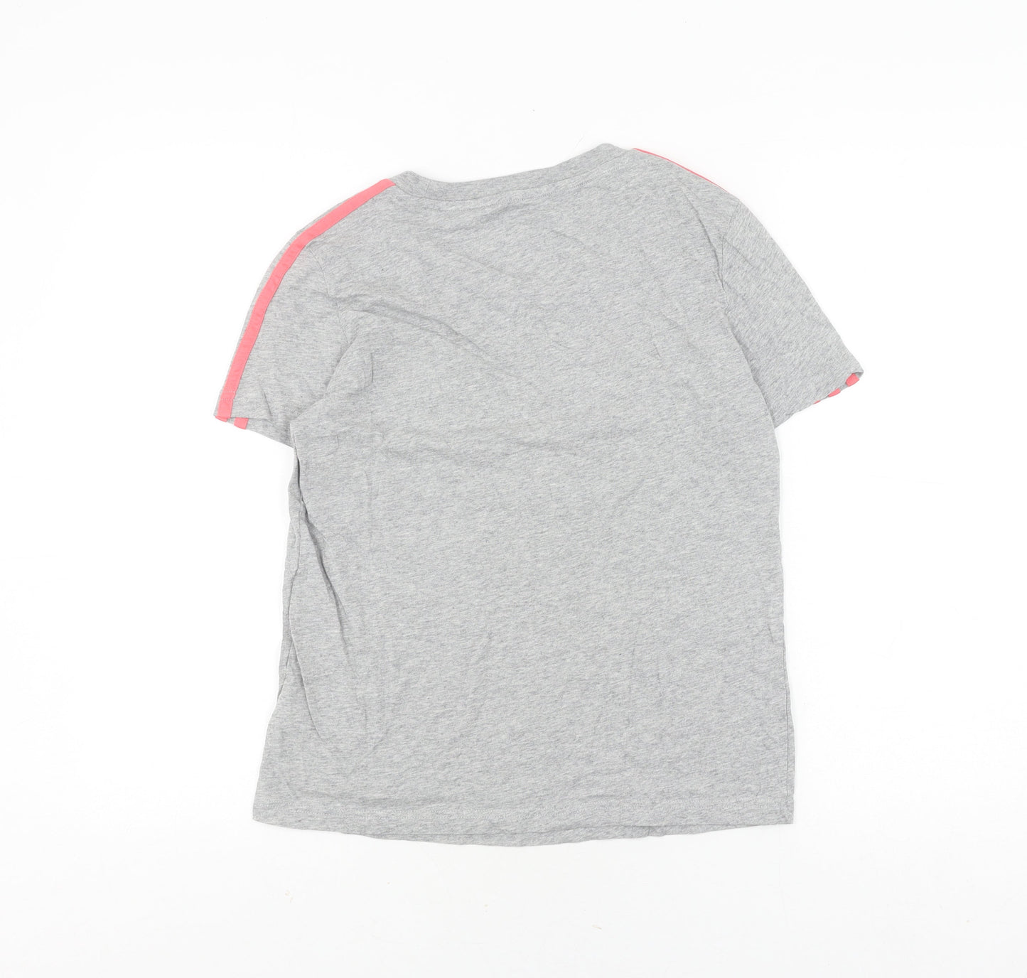 Adidas Girls Grey T-Shirt M 12-14 Years with Logo Accents