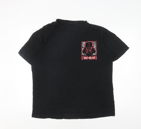 Star Wars Men's Black Graphic T-Shirt L