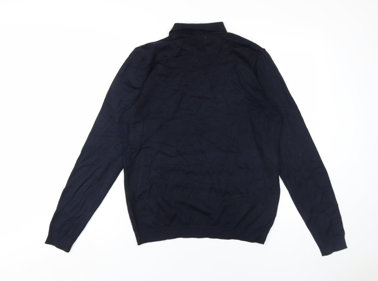 Nines Collection Men's Black M Collared Pullover Jumper