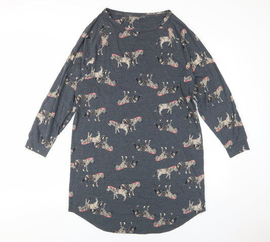 Marks and Spencer Grey Zebra Nightshirt Women’s Size 10
