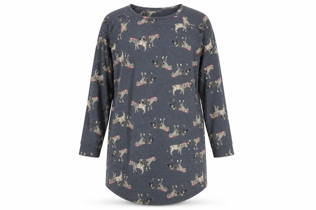 Marks and Spencer Grey Zebra Nightshirt Women’s Size 10