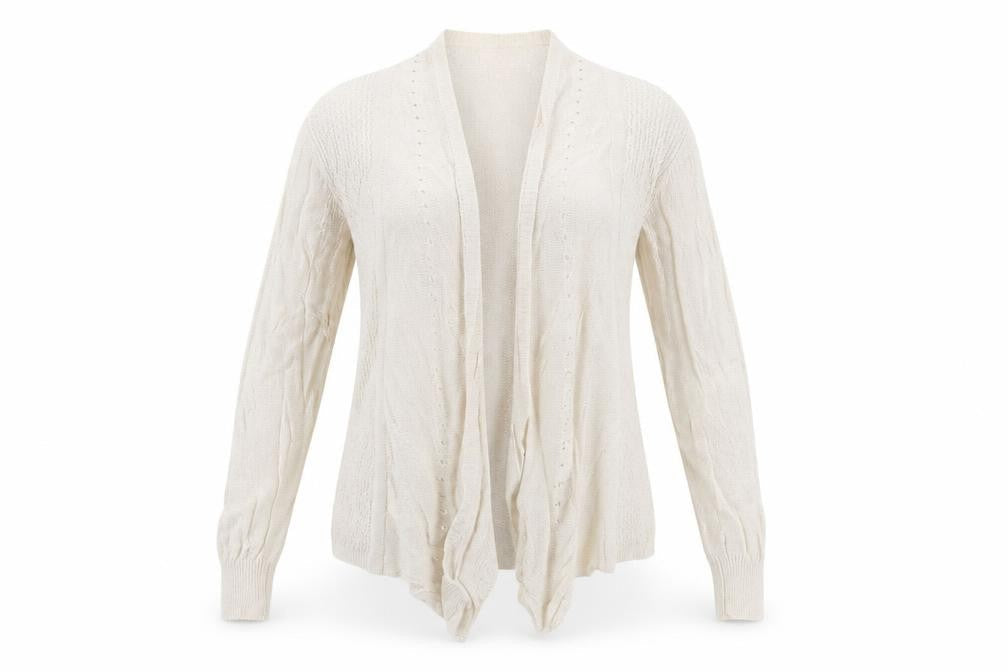 Marks and Spencer Women's Beige Cardigan, Size 14