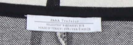 Zara Trafaluc Women's Black/White Striped Shift Dress XS