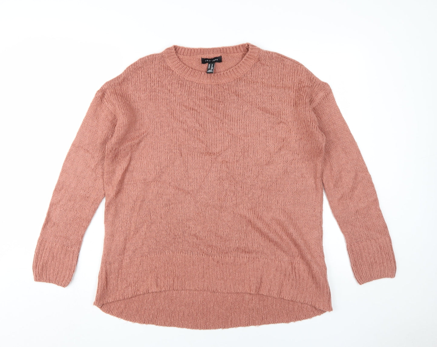 New Look Women's Pink Knit Pullover Jumper, M