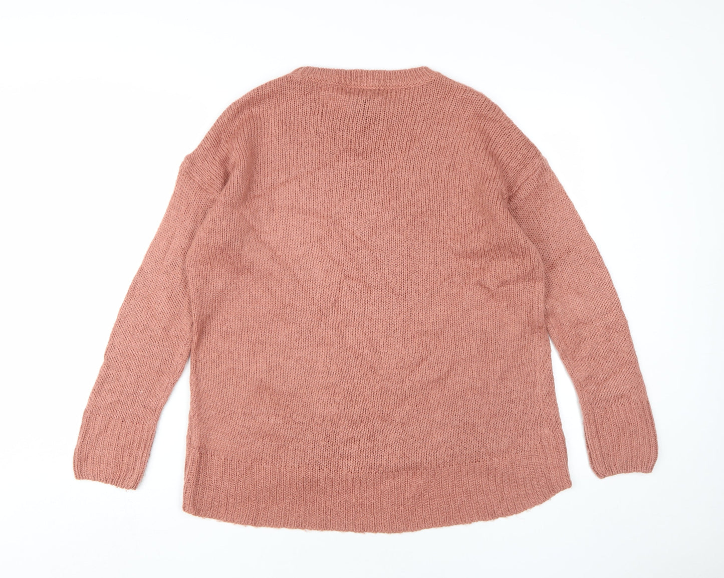 New Look Women's Pink Knit Pullover Jumper, M