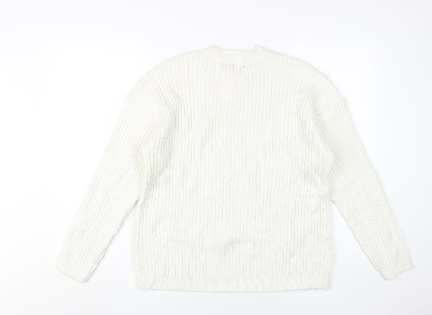 Marks and Spencer Women's White Pullover Jumper L