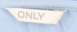 ONLY Women's Blue T-Shirt, Size L, Casual Summer Essential