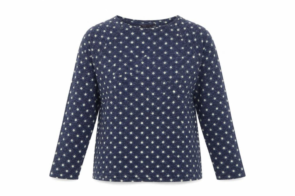 Marks and Spencer Women's Blue Floral Jersey T-Shirt