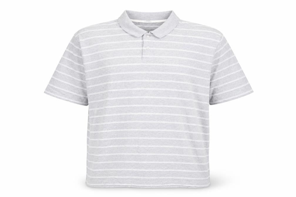 Dunnes Stores Men's Grey 2XL Striped Polo Shirt