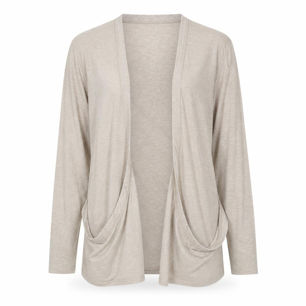 Lipsy Women's Beige Relaxed Mid-Length Coatigan Size 18