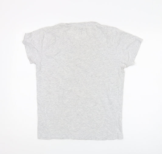 Jack & Jones Men's Grey College Graphic Tee M