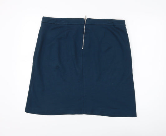 Roman Women's Blue Pencil Skirt, Size 18