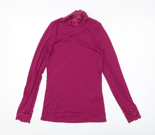 Thermalist Women’s Red High Neck Lace Top Size 12