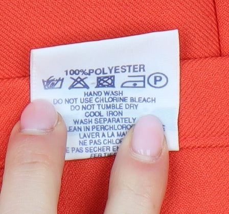 Eastex Women's Orange Pleated Skirt Size 20