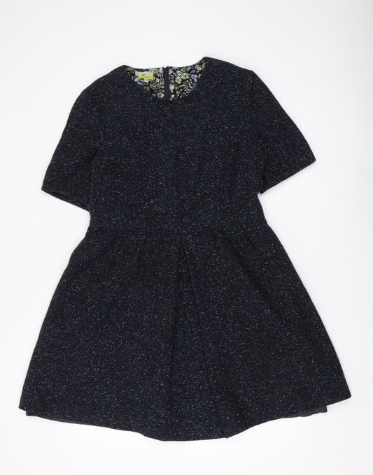 Hobbs Women's Black A-Line Dress - Size 14, Knee Length