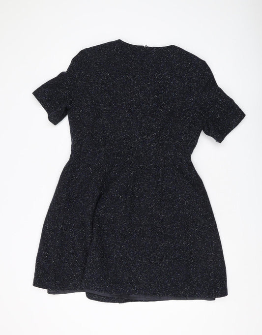 Hobbs Women's Black A-Line Dress - Size 14, Knee Length