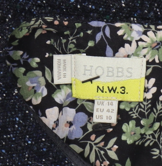 Hobbs Women's Black A-Line Dress - Size 14, Knee Length