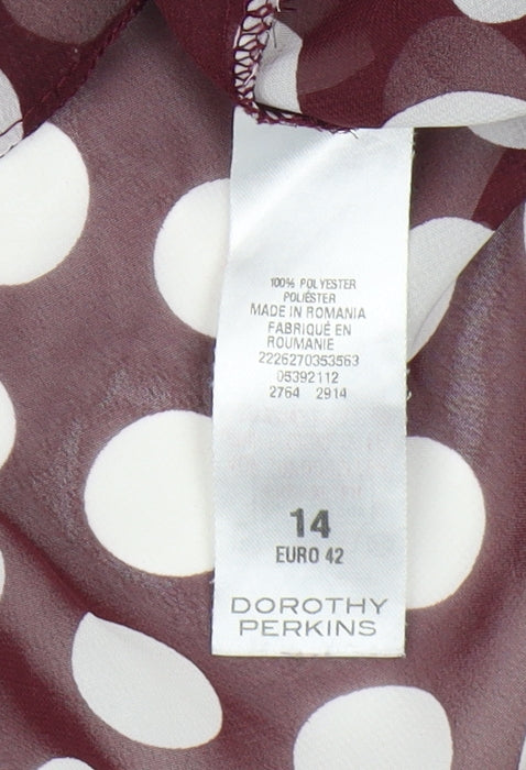 Dorothy Perkins Women's Multicoloured Blouse - Size 14