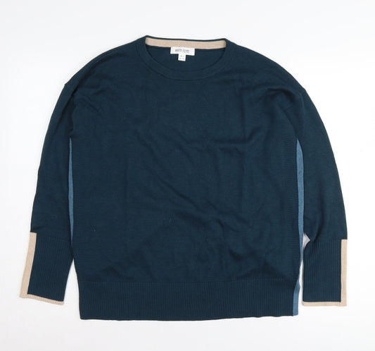 White Stuff Women's Blue Pullover Jumper Size 12
