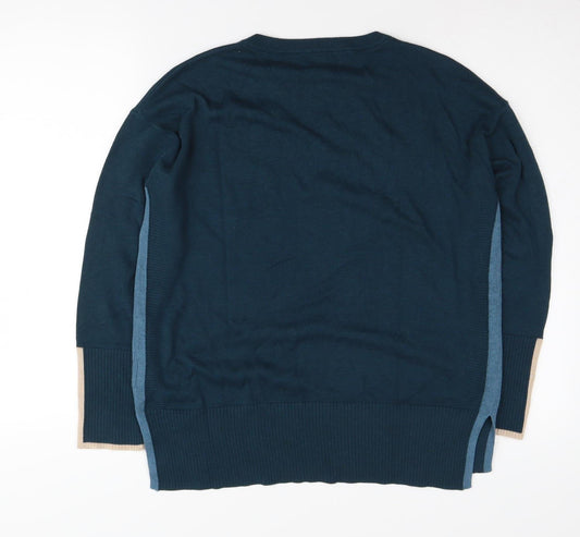 White Stuff Women's Blue Pullover Jumper Size 12