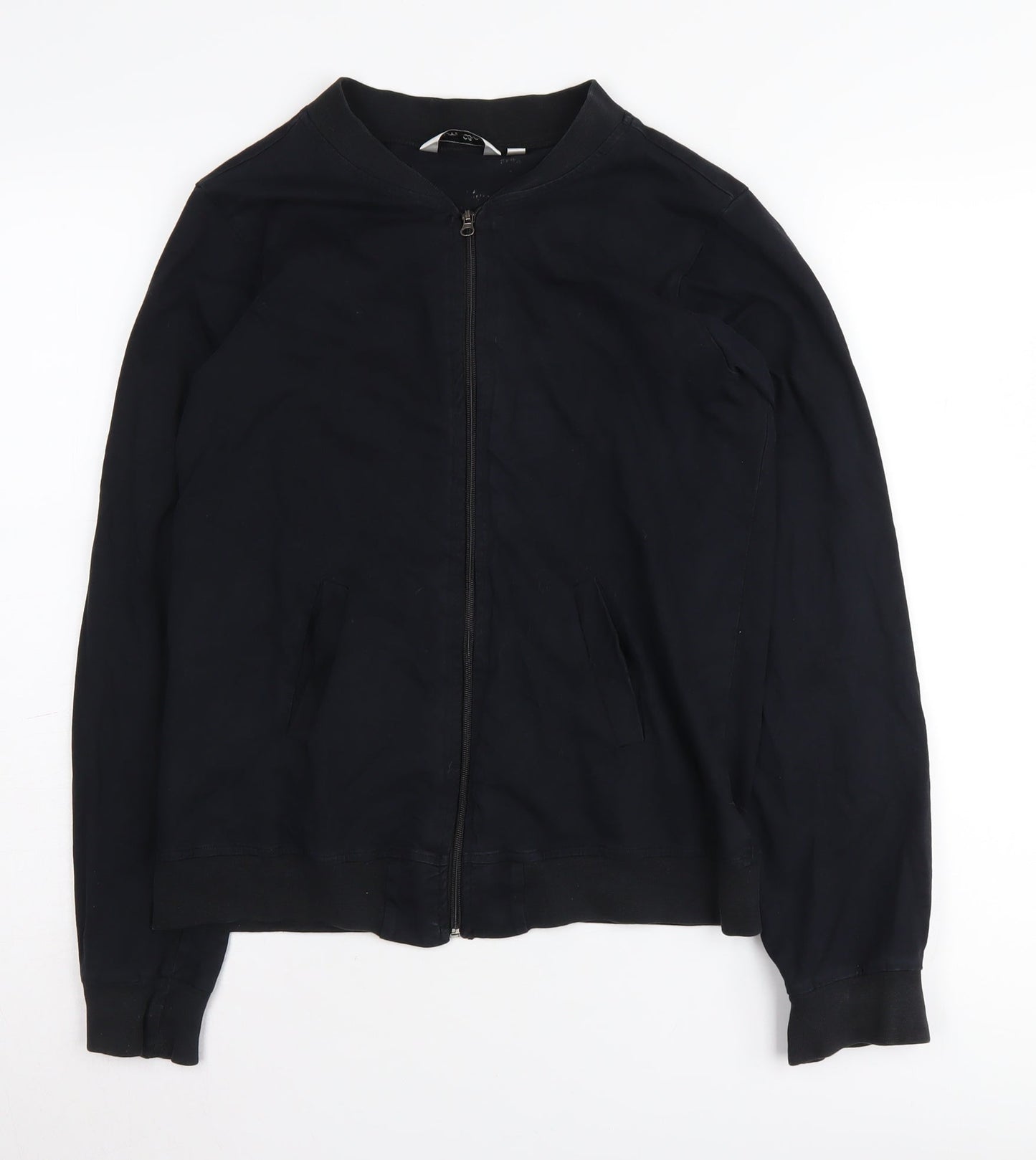 Miss Chase Women's Black Bomber Jacket S Casual Knit
