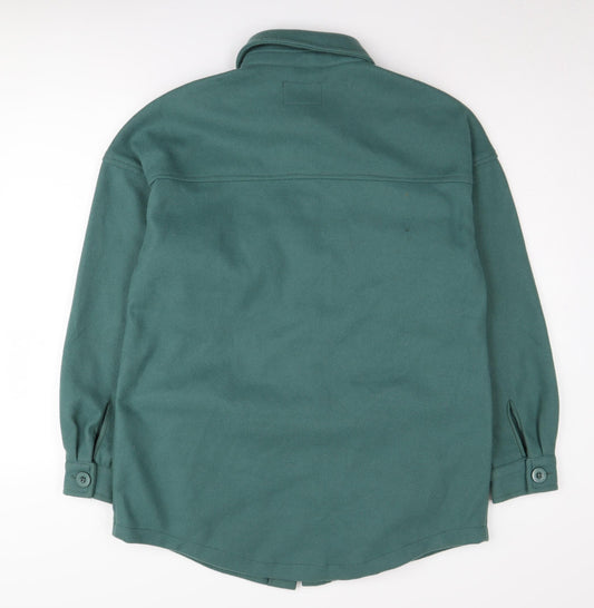 Brave Soul Women's Green Mid-Length Jacket