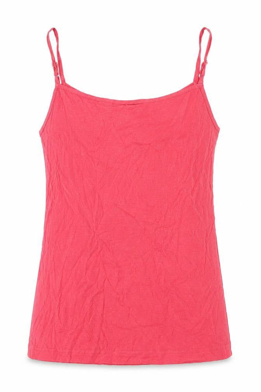 Womens UK Size S Adini Red 100% Cotton Tank