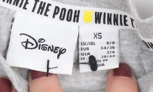 Disney Women's XS Grey Winnie the Pooh T-Shirt