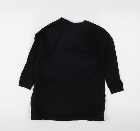 George Girls Black 'Friends' Tunic Sweatshirt 5-6 Years
