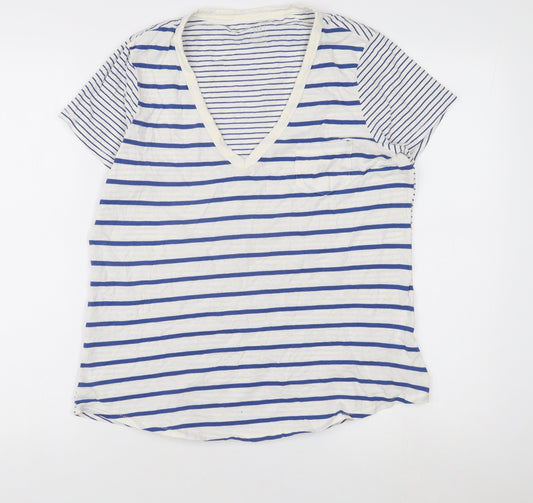 GAP Women's Striped V-Neck Jersey T-Shirt