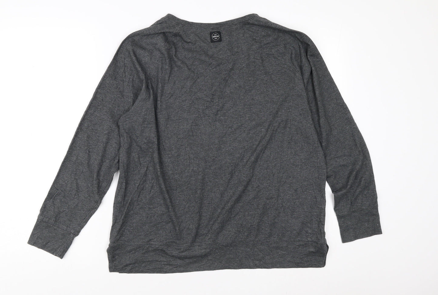 Decathlon Men's XL Grey Long Sleeve Graphic T-Shirt