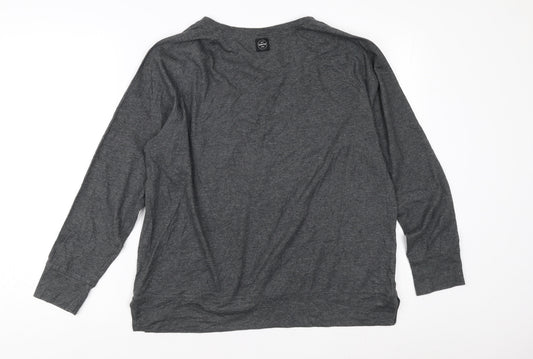 Decathlon Men's XL Grey Long Sleeve Graphic T-Shirt