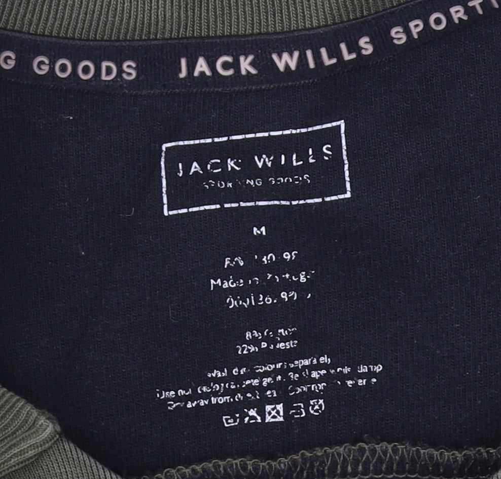 Jack Wills Men's Green Pullover Sweatshirt M