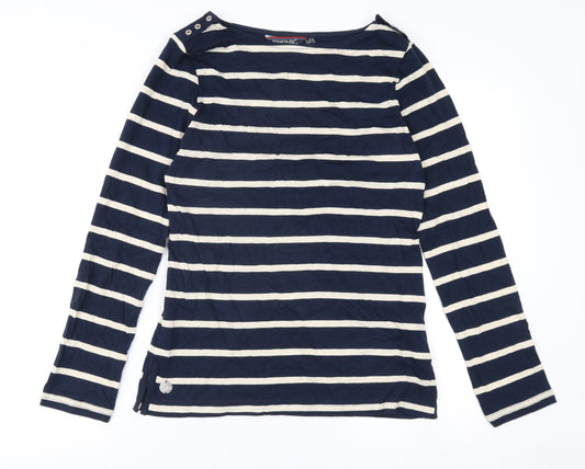 Regatta Women's Blue Striped Long Sleeve T-Shirt