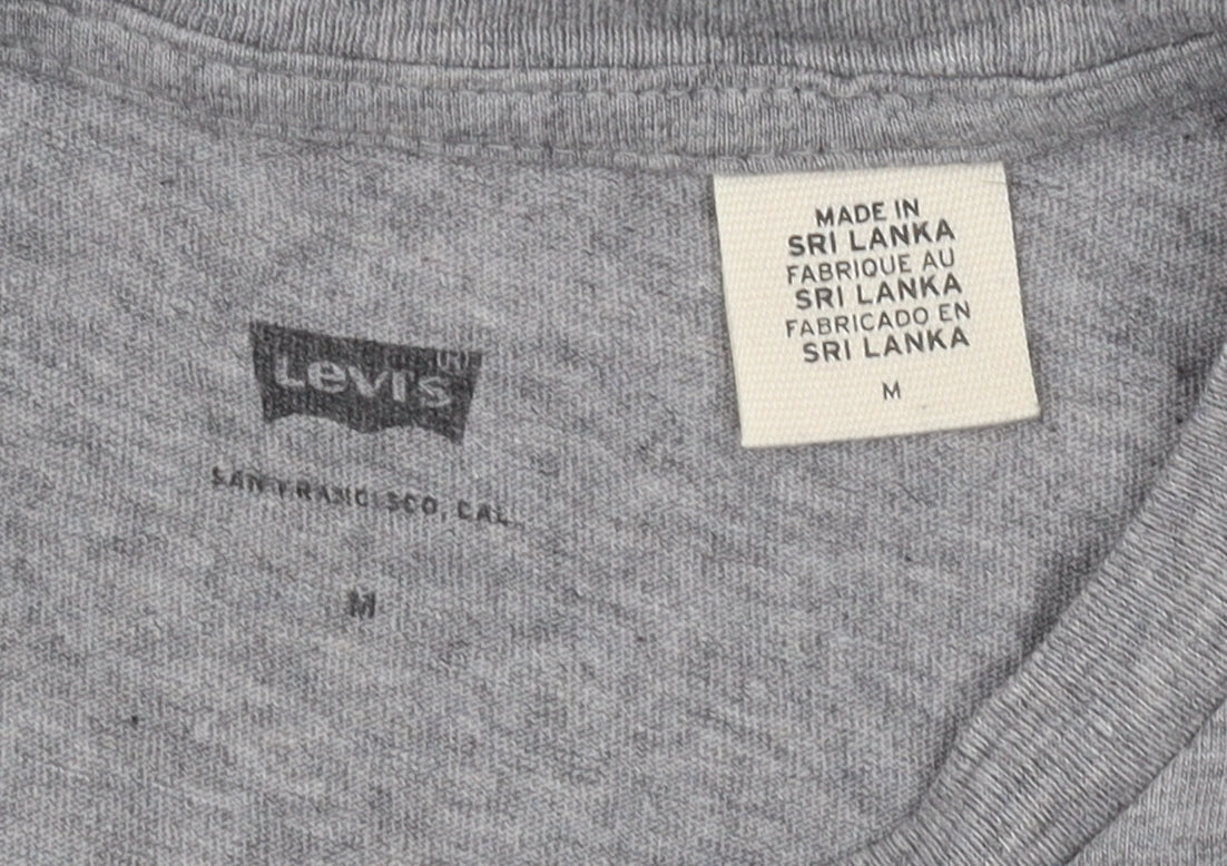 Levi's Men's Grey Medium Graphic Print T-Shirt