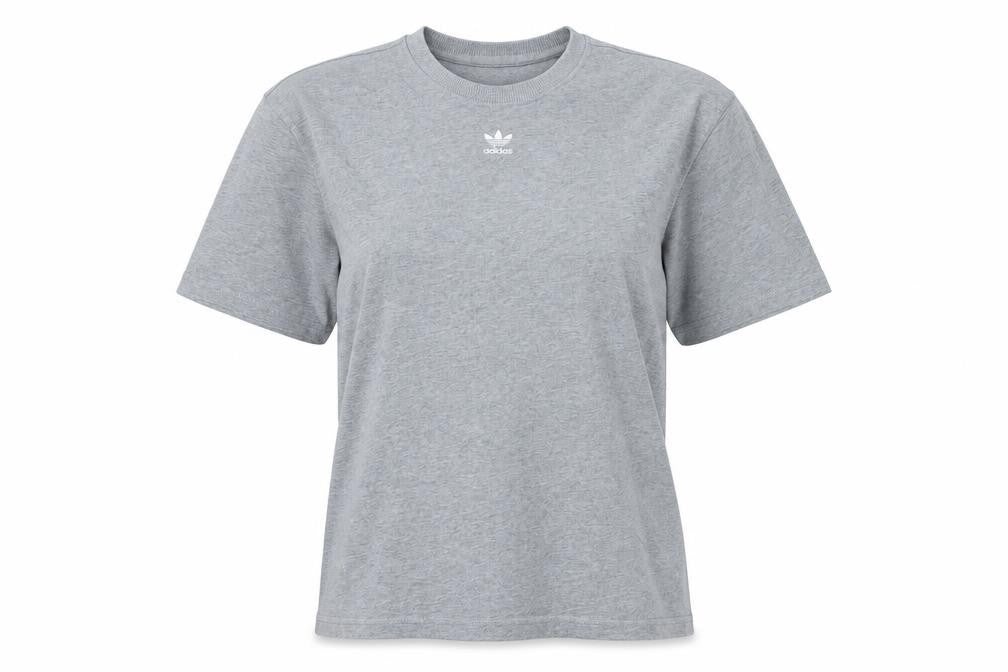 Unisex Adultss UK Size S adidas Grey Cotton T-Shirt