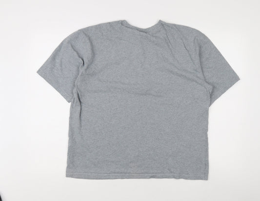Adidas Unisex Grey Cotton T-Shirt S - Casual Jersey Tee