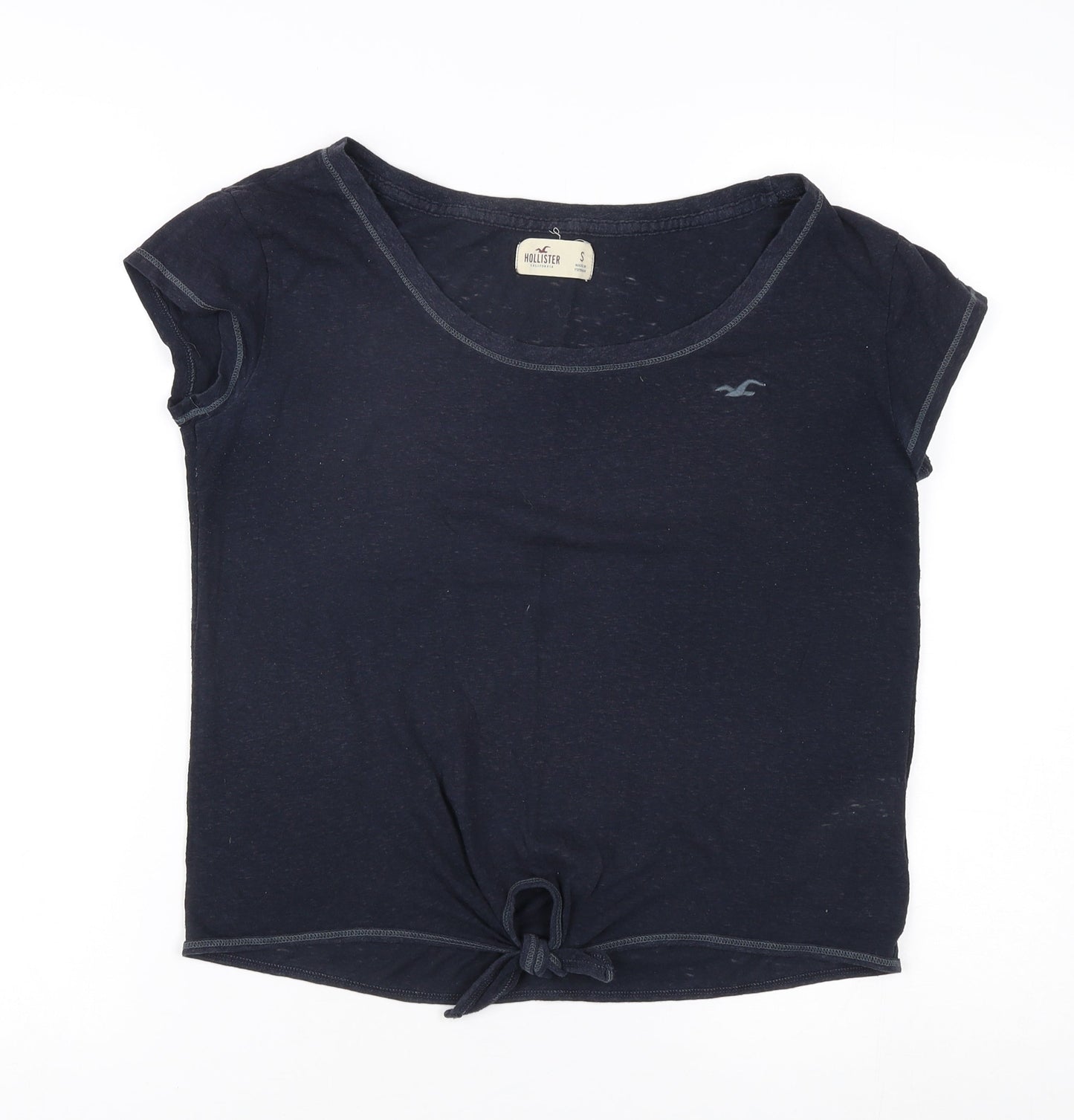 Hollister Women's Blue Slim T-Shirt Size S