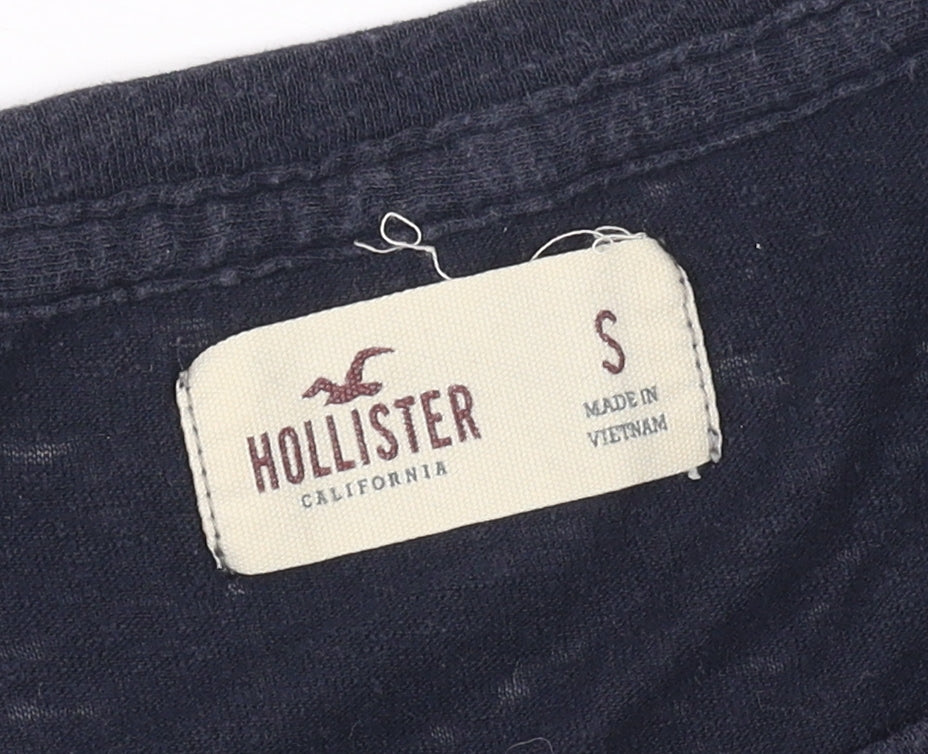 Hollister Women's Blue Slim T-Shirt Size S