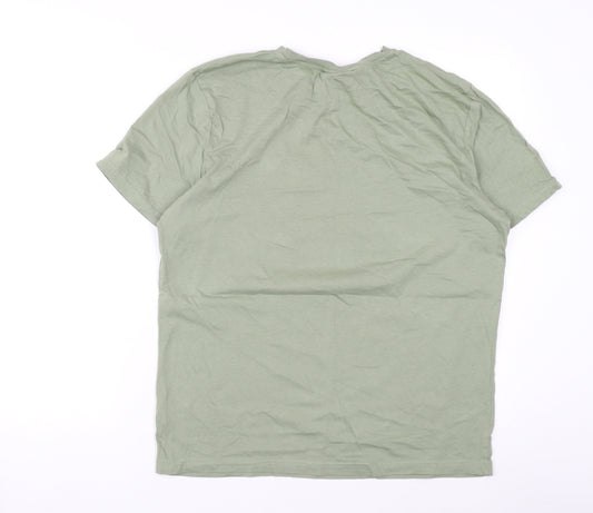 The Simpsons Men's Green L Homer Beer T-Shirt