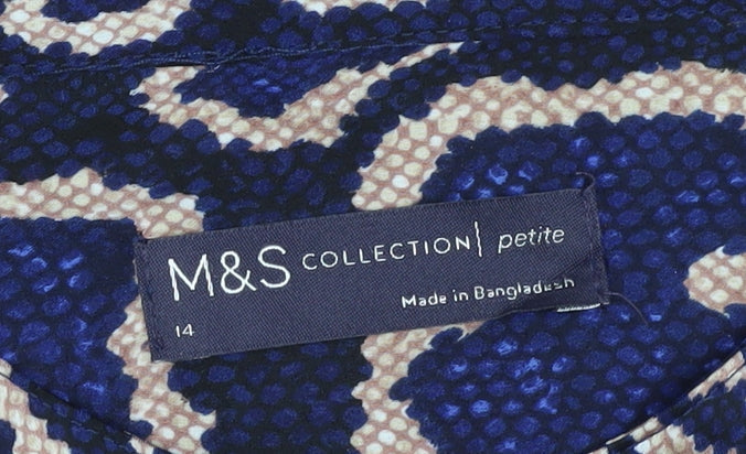 Marks and Spencer Women's Multicoloured Petite 14 Button-Up