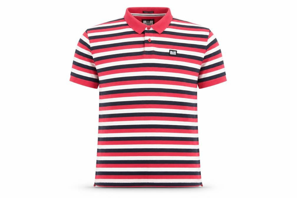 Weekend Offender Men's Multicoloured Striped Polo XL