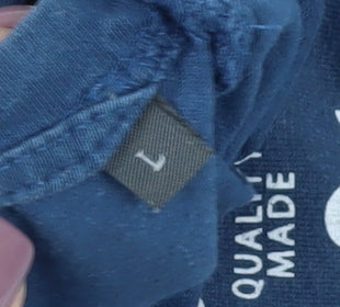 Jack & Jones Men's Blue Crew Neck T-Shirt, Size L