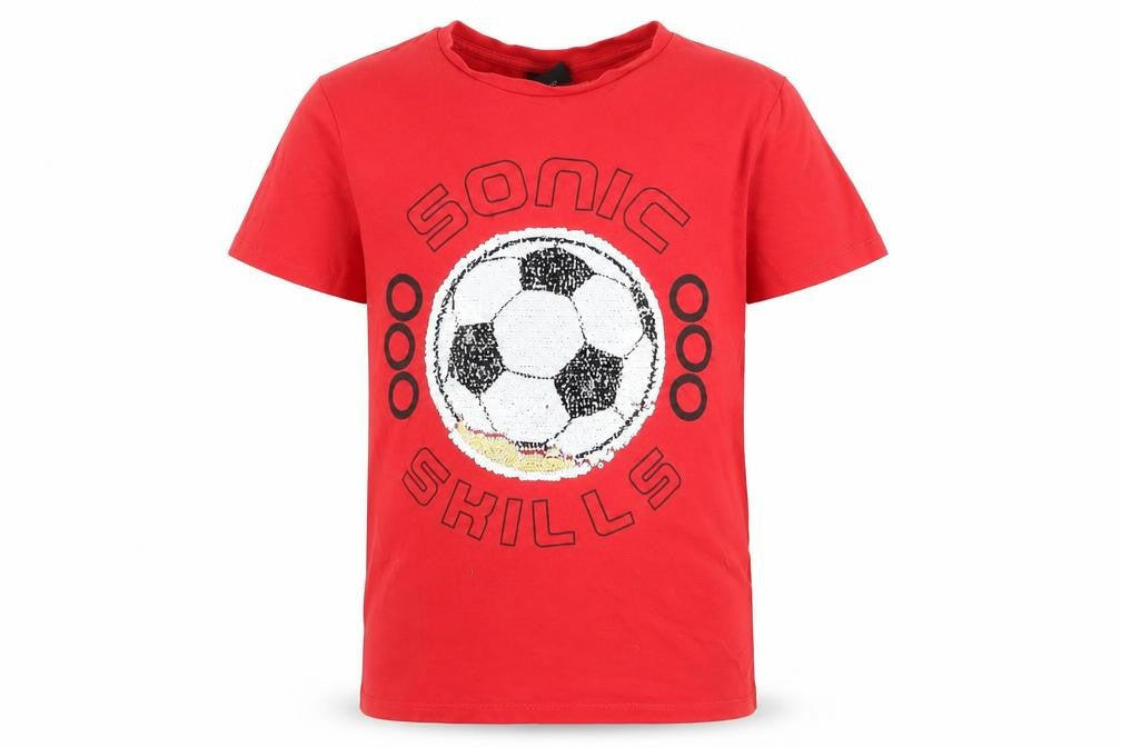 Sonic The Hedgehog Boys Red Graphic T-Shirt 13-14 Years