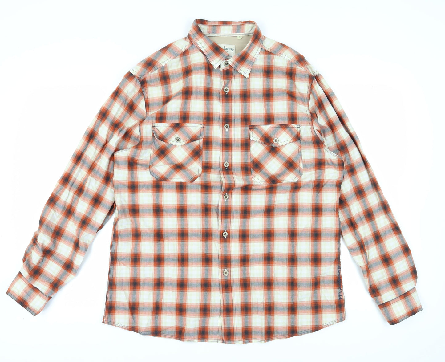 Mantaray Men's Multicoloured Plaid Shirt L