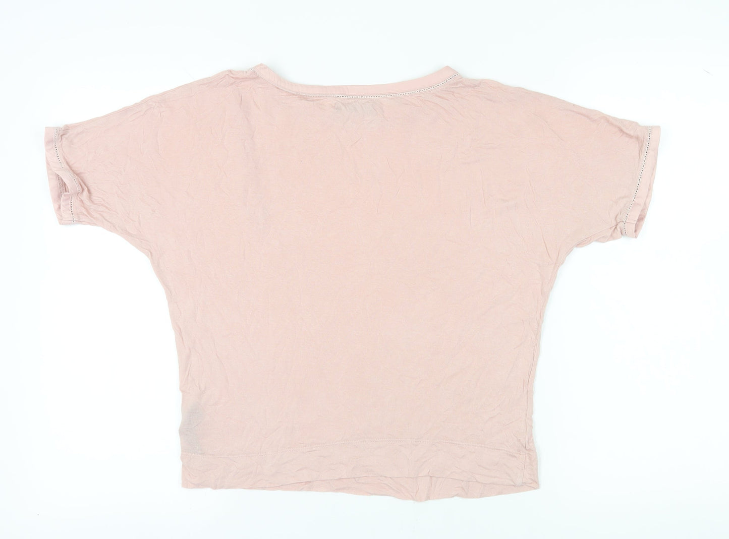 Marks and Spencer Women’s Pink Crew Neck T-Shirt Size 10
