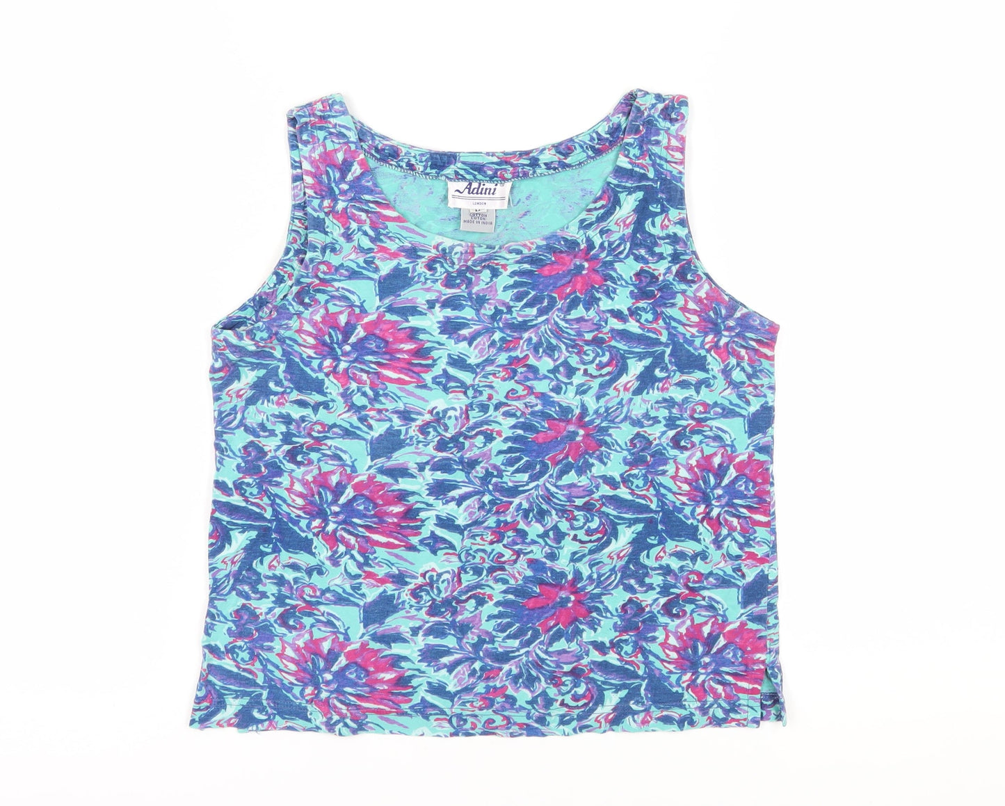 Adini Women's Multicoloured Floral Tank Top, Size M