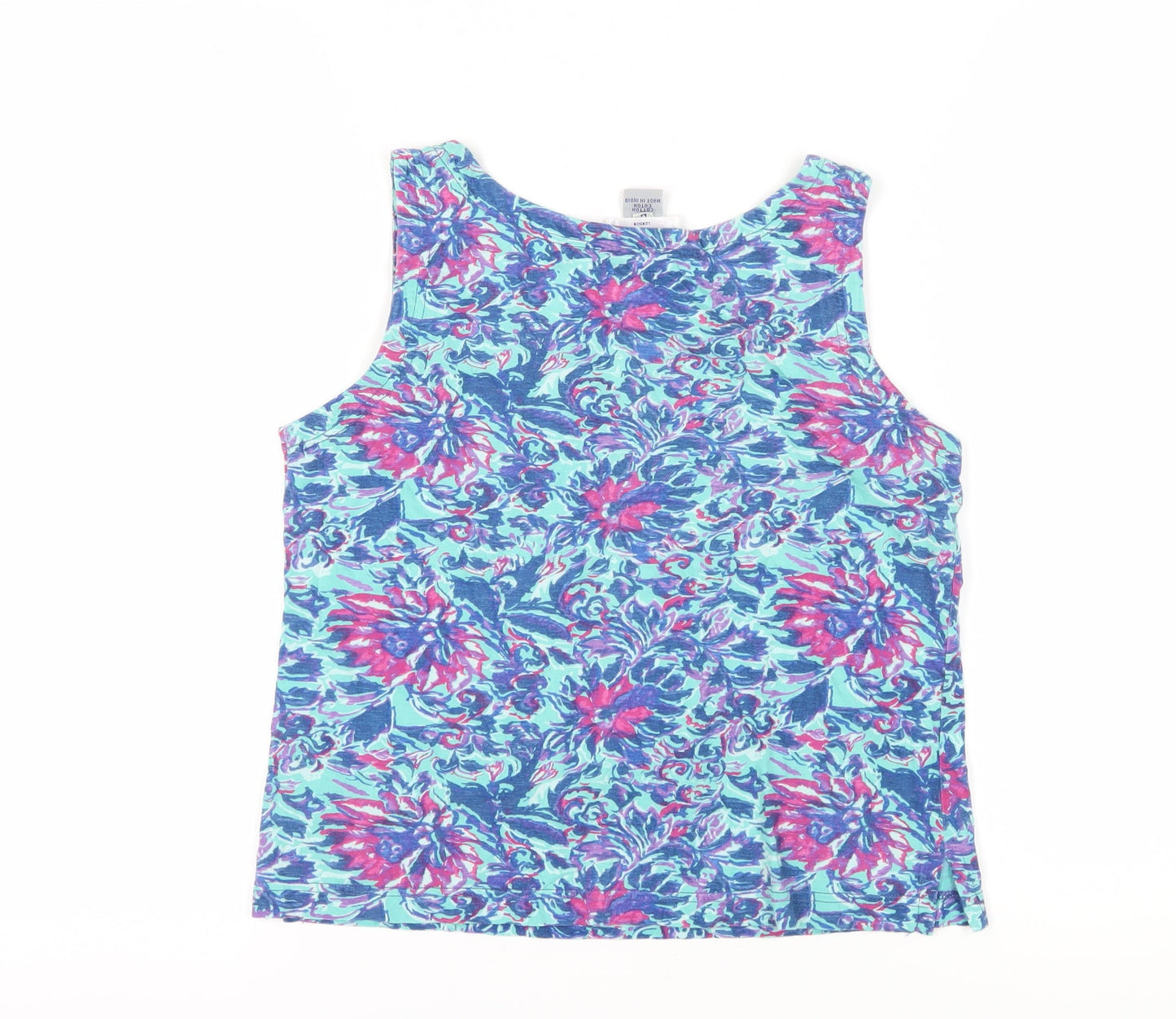 Adini Women's Multicoloured Floral Tank Top, Size M