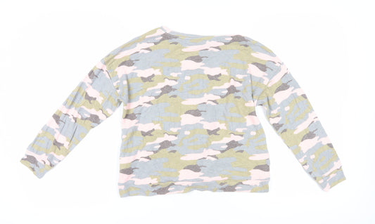 Marks and Spencer Girls Camouflage Sweatshirt 11-12 Pullover